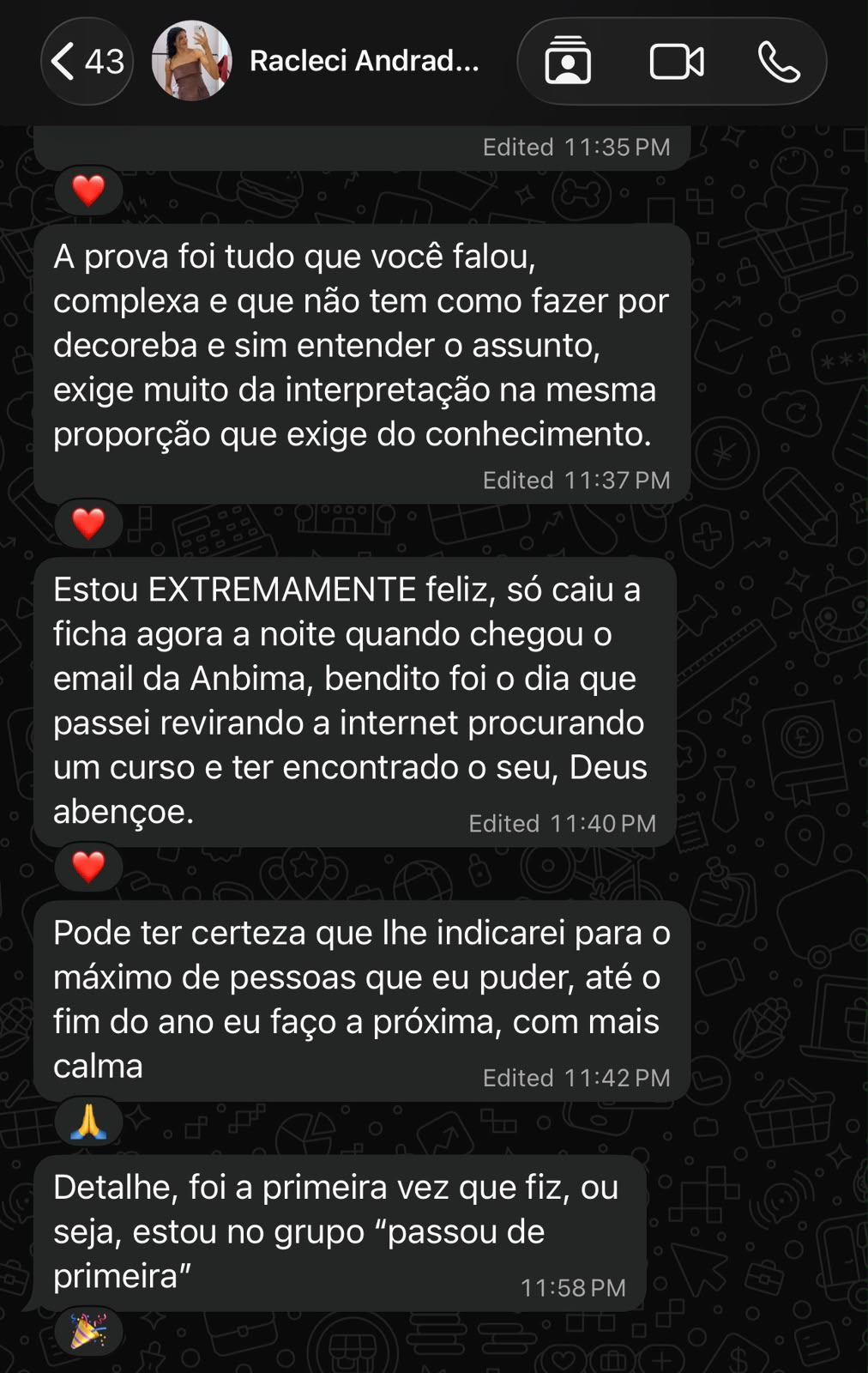 Racleci Santos Andrade, aluno(a) 4U