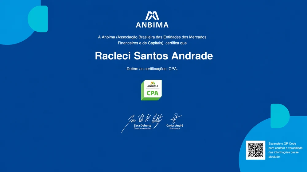 Racleci Santos Andrade, aluno(a) 4U